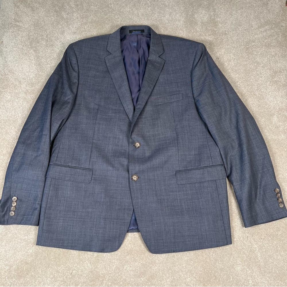 Lauren Ralph Lauren Gray 2‎ Button 100% Wool Blazer men's 48R